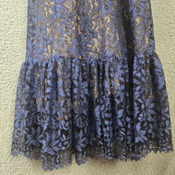 Moulinette Soeurs Anthropologie Size 0 Celestial Lace Maxi Dress Womens Ruffle - Picture 3 of 11